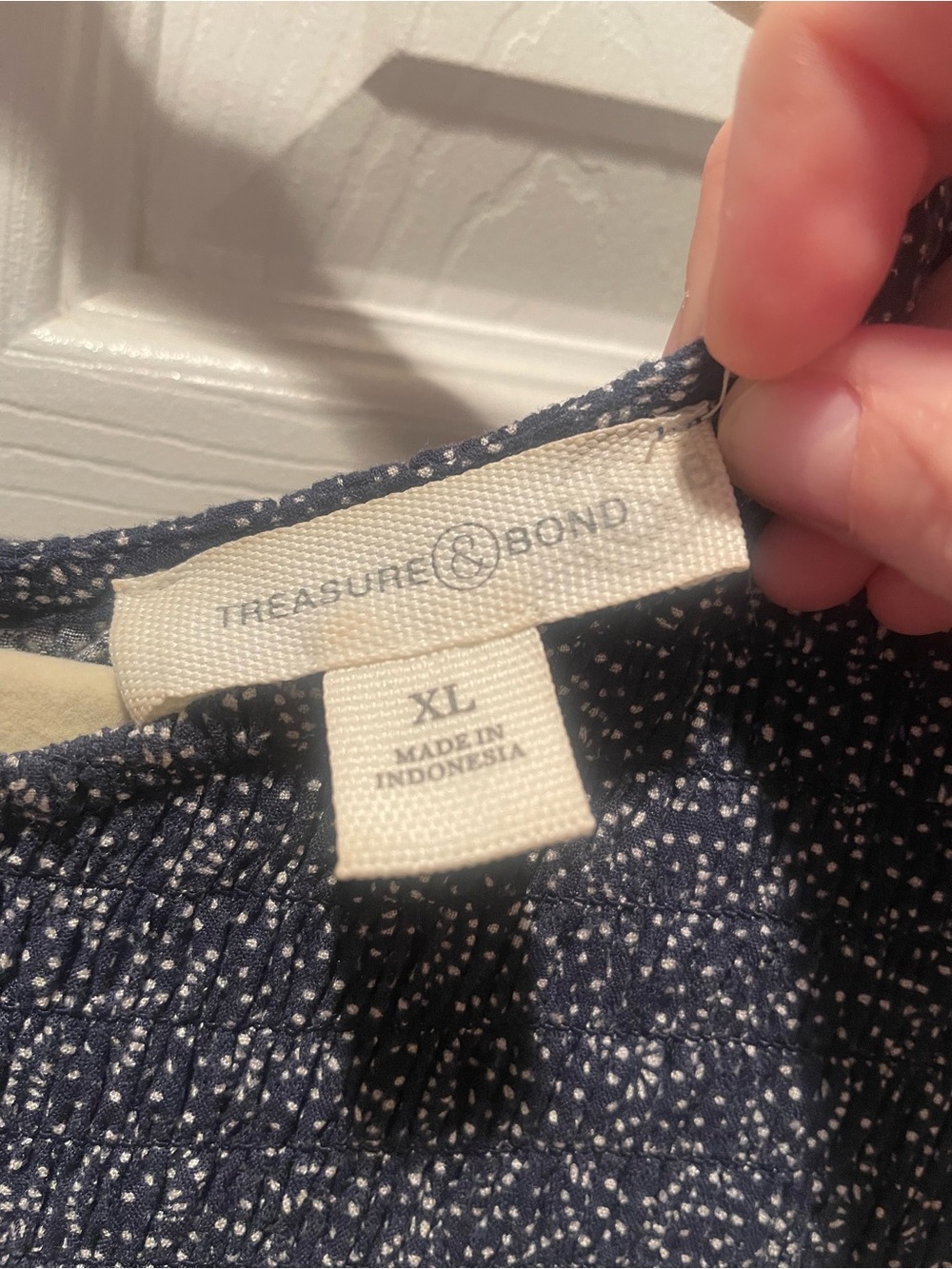 Treasure & Bond Sleeveless Smocked Midi Dress in Heathered Blue - Picture 7 of 8